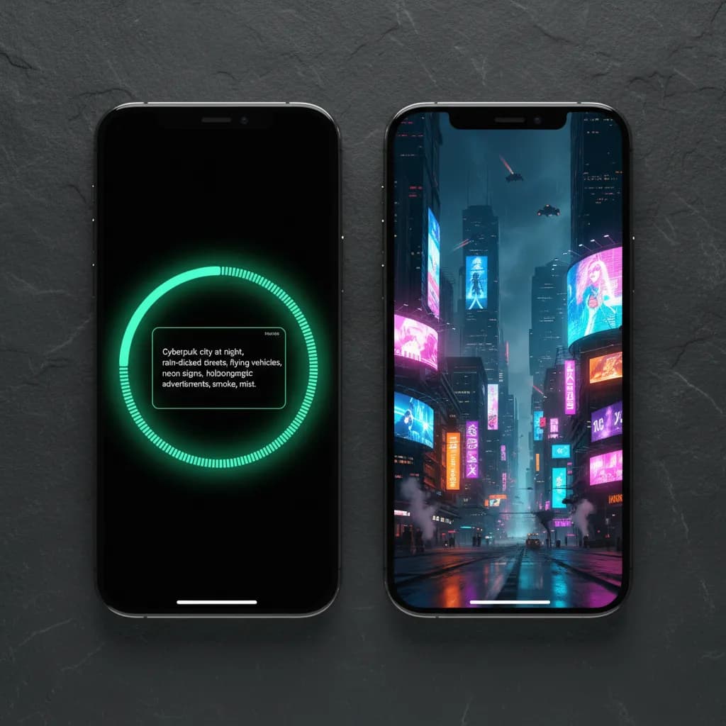 VIBE AI Video Generator app showing 4K videos up to 30 seconds with Seedance 2.5, WAN 3.0, and native audio